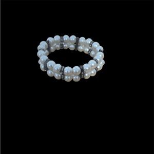 Faux pearl bracelet